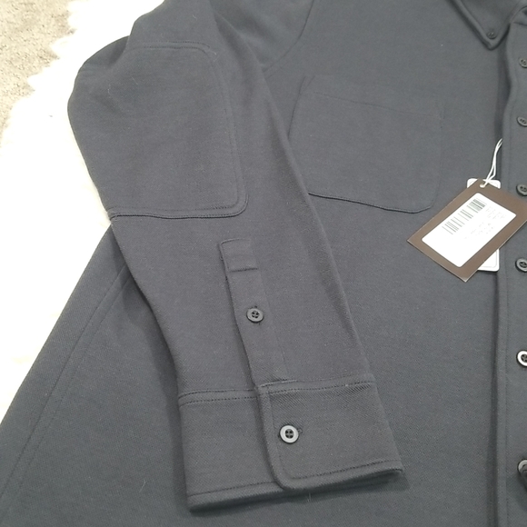 Harriton Adult Stainblock charcoal Shirt. L - Picture 6 of 13